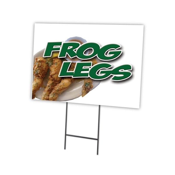 Signmission Frog Legs Yard Sign & Stake outdoor plastic coroplast window, C-1824 Frog Legs C-1824 Frog Legs - main